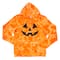 Orange Tie Dye Jack-o'-Lantern Face Adult Pullover Hooded Sweatshirt by Celebrate It™